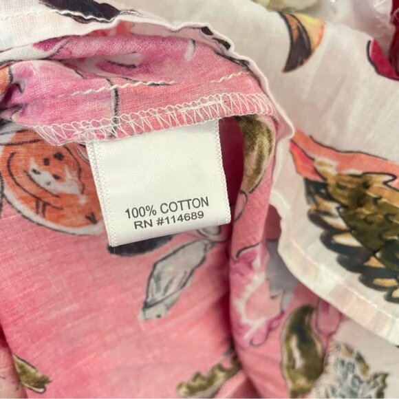 NEW Sundance Cino Tiki Coral Floral Mini Dress - Picture 5 of 6